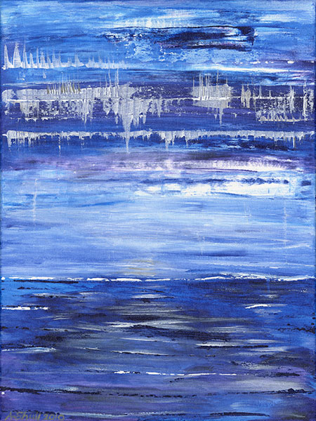 Frost in the Air, 18"wx24"h, acrylic on canvas - ©2011 Alison Shull